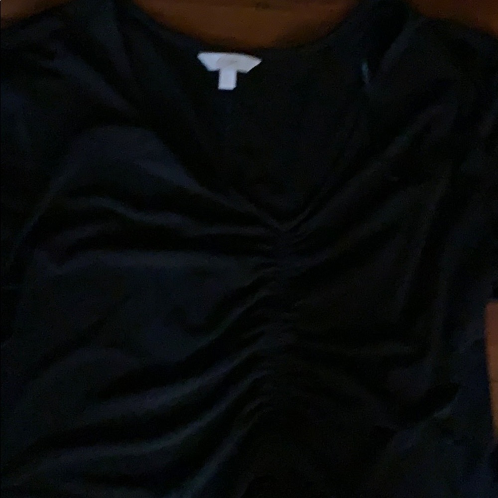 NWOT CANDIES BLACK DRESSY TOP - Picture 2 of 4
